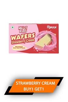Manna Wafers Strawberry Cream Buy1 Get1 75gm